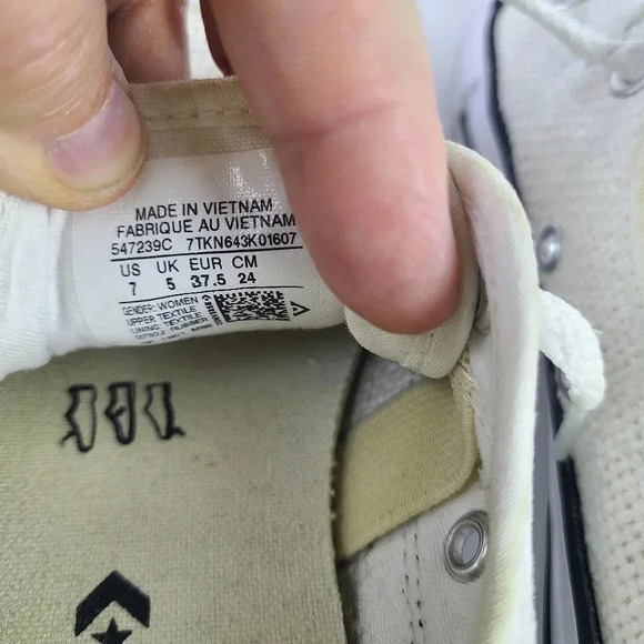 Converse all star white mesh tennis shoes - Picture 11 of 11